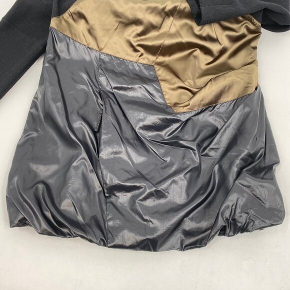 Prada Black/Green Hooded Quarter Zip Dress | Made in Italy - Picture 4 of 9